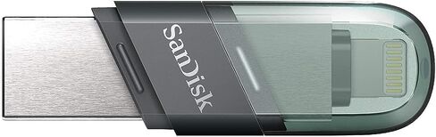 محرك فلاش فليب من سانديسك 64 Gb اي اكس باند، USB 3.1 الجيل الاول لايفون/ ايباد -Sdix90N 064G Gn6Nn-256 اسود - Sdix90N 064G Gn6Nn in Saudi Arabia