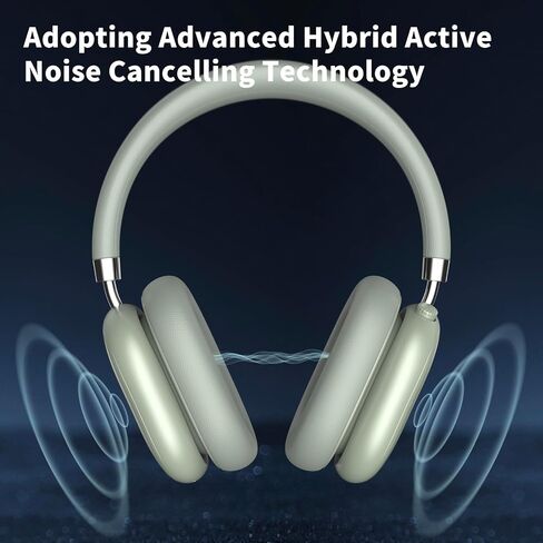 سماعات إيقاع NiceComfort 95 Hybrid المانعة للضوضاء، سماعة رأس بلوتوث لاسلكية مع وضع الشفافية، صوت عالي الدقة in Kuwait