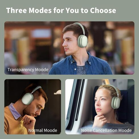 سماعات إيقاع NiceComfort 95 Hybrid المانعة للضوضاء، سماعة رأس بلوتوث لاسلكية مع وضع الشفافية، صوت عالي الدقة in Kuwait