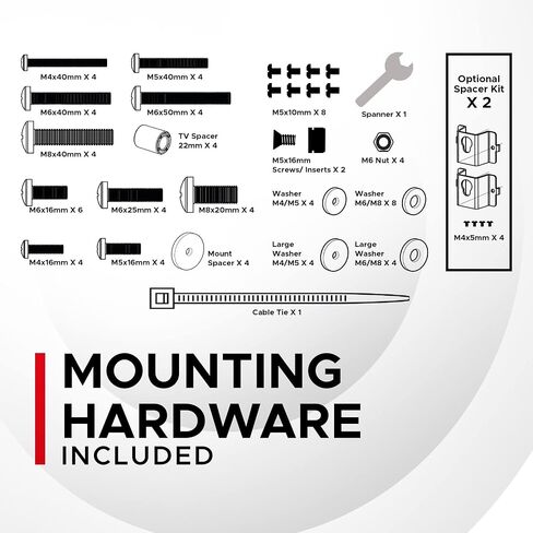 Sound Bass Arc Soundbar TV Mount Attachment, Under TV, Black in Kuwait
