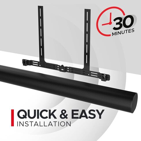 Sound Bass Arc Soundbar TV Mount Attachment, Under TV, Black in Kuwait