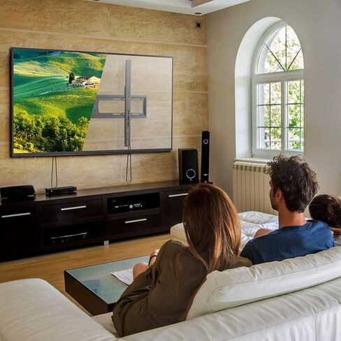 Pipishell منخفض الشكل تلفزيون مثبت على الجدار قوس نحيف للغاية لمعظم 42-90 بوصة LED، LCD بلازما شاشة مسطحة منحنية تلفزيون تصل إلى VESA 800x600 مم و59.8 كجم، يناسب 16 بوصة، 18 بوصة، 24 بوصة الأزرار in Kuwait