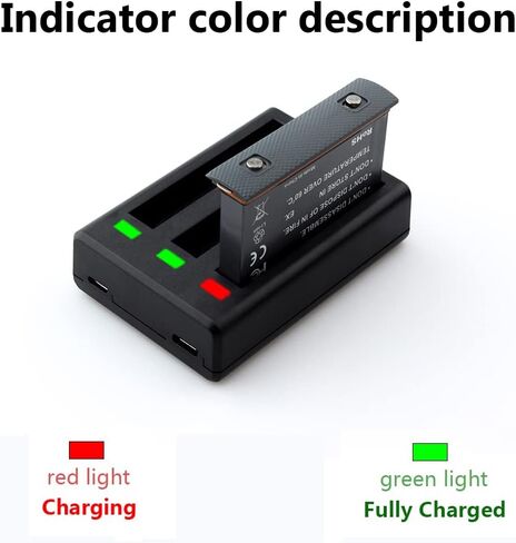 بطارية من قطعتين لكاميرا انستا 360 X3 وقاعدة شحن لكاميرا انستا 360 X3 360 1800mAh بطارية انستا 360 × 3 in Kuwait