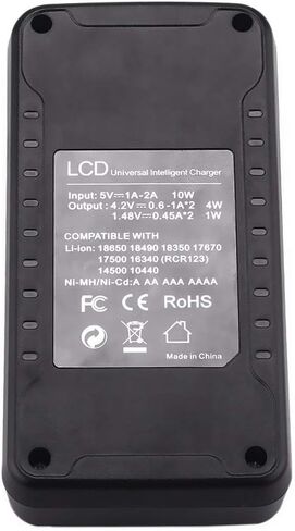 شاحن بطارية مزدوج USB ذكي عالمي من Batmax لبطارية ليثيوم أيون/Ni-MH/Ni-Cd 18490 18350 17670 17500 16340(RCR123) 14500 A AA AAA AAAA بطاريات قابلة للشحن in Saudi Arabia