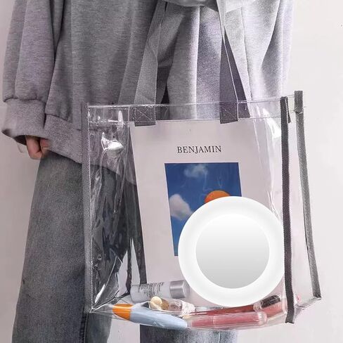 مجموعة إضاءة حلقية قابلة للطي من IODOO، مرآة مكياج، مرآة فانيتي مع 6.2 بوصة/16 ​​سم LED، 2700K-6500K/RGB، قابلة للتعتيم، جهاز تحكم عن بعد، قابلة للتطوير، محمولة، يوتيوب، تيك توك، صورة ذاتية، أسود in Kuwait