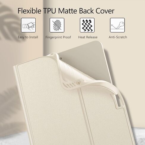 حافظة لوحة المفاتيح Fintie لجهاز iPad Air الجيل الخامس (2022) / iPad Air الجيل الرابع (2020) مقاس 10.9 بوصة مع حامل أقلام - غطاء خلفي ناعم من مادة TPU مع لوحة مفاتيح بلوتوث قابلة للفصل مغناطيسيًا، أرجواني أرجواني in Kuwait