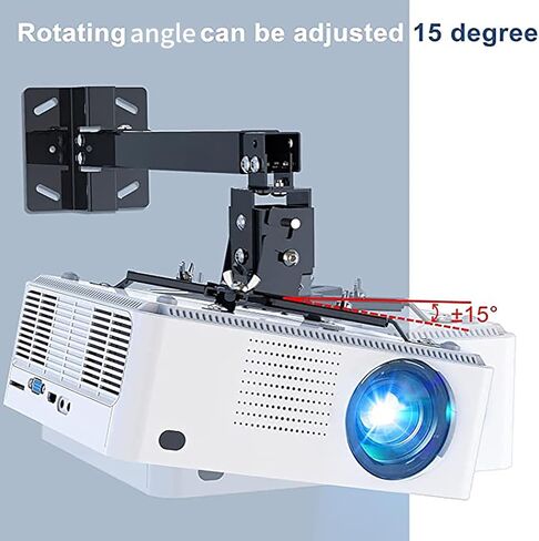 جسيبا حامل جهاز عرض يثبت على الحائط او السقف مع ارتفاع قابل للتعديل واذرع قابلة للتمديد لجهاز عرض مختلف الاحجام (اسود) in Kuwait