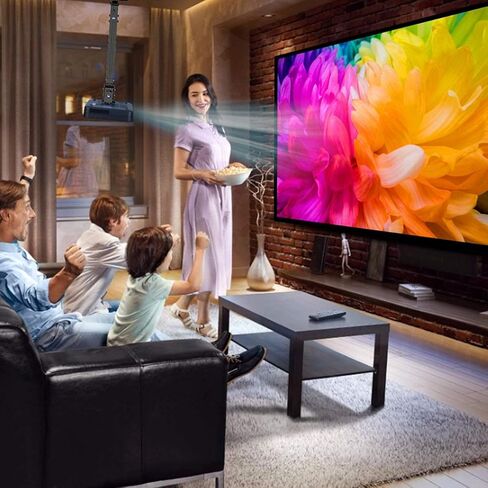 جسيبا حامل جهاز عرض يثبت على الحائط او السقف مع ارتفاع قابل للتعديل واذرع قابلة للتمديد لجهاز عرض مختلف الاحجام (اسود) in Kuwait