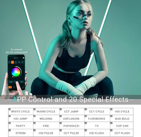 SOONWELL MT1 مصباح فيديو RGB LED مقاوم للماء وقابل لإعادة الشحن ومضاد للماء وقابل لإعادة الشحن، ضوء LED عاكس للضوء، CRI 96+، TLCI 97+ مع بطارية مدمجة 7650 مللي أمبير في الساعة وتحكم عن طريق التطبيق in Kuwait