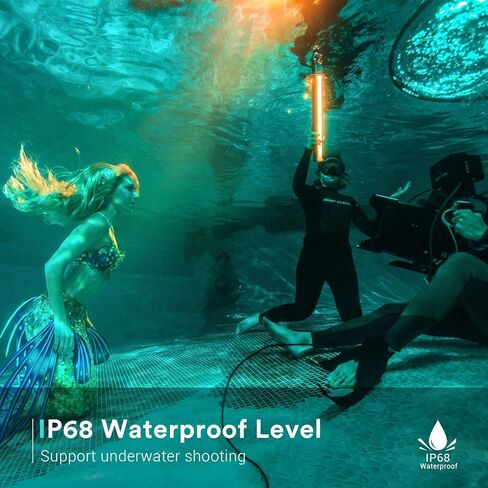 SOONWELL MT1 مصباح فيديو RGB LED مقاوم للماء وقابل لإعادة الشحن ومضاد للماء وقابل لإعادة الشحن، ضوء LED عاكس للضوء، CRI 96+، TLCI 97+ مع بطارية مدمجة 7650 مللي أمبير في الساعة وتحكم عن طريق التطبيق in Kuwait