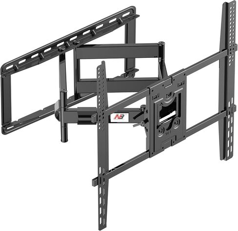 NB North Bayou Heavy Duty TV Wall Mount Double Arms Articulating Swivel TV Bracket for Most 75"-110 inch LED LCD OLED TVs VESA Compatible Hold up to 200 lbs Wall Bracket SP5 in Kuwait