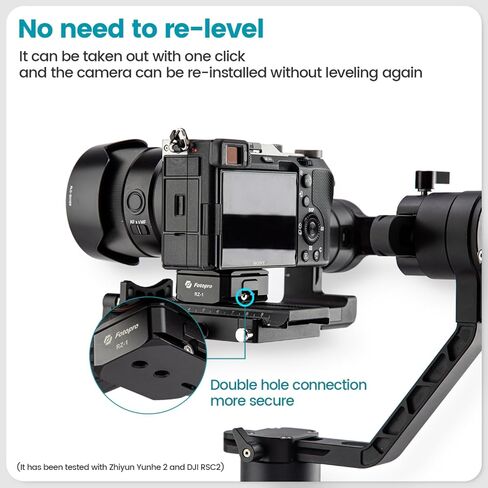 Fotopro مخلب الإفراج السريع لوحة 1/4 بوصة المسمار العالمي مجموعة الإعداد السريع لكاميرا DSLR ترايبود يده مثبت Gimbal الكرة رئيس Monopod المنزلق in Kuwait