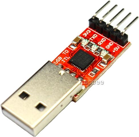 Aihjcnele USB إلى TTL Module CP2102 USB 2.0 إلى محول وحدة الواجهة التسلسلية UART STC Downloader 3.3V 5V 5PIN MCU برمجة تعمل لنظام التشغيل Windows 8/7/Vista/XP مع أسلاك توصيل لـ Arduino in Kuwait