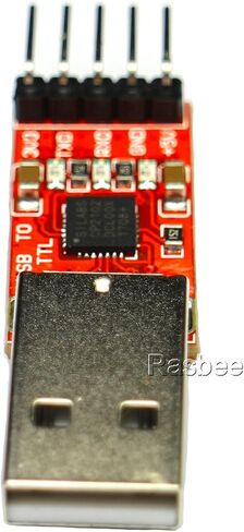 Aihjcnele USB إلى TTL Module CP2102 USB 2.0 إلى محول وحدة الواجهة التسلسلية UART STC Downloader 3.3V 5V 5PIN MCU برمجة تعمل لنظام التشغيل Windows 8/7/Vista/XP مع أسلاك توصيل لـ Arduino in Kuwait