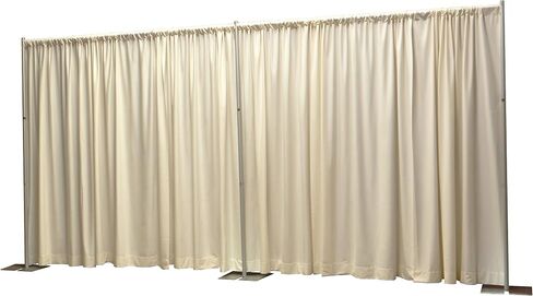 Pipe & Drapes Portable Stand Kit, 8FT x 20FT Photo Backdrop Set with Portable Stand, Photography Background for Weddings, Birthday Parties, Business Events (Bone) in Saudi Arabia
