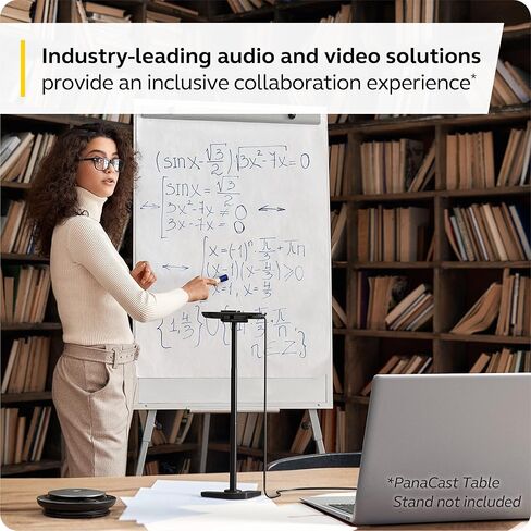 Jabra PanaCast 20 4K Video Conferencing Camera - Flexible Plug & Play Personal Video Solution Computer Webcam with AI-Powered 4K Ultra-HD, Intelligent Zoom, and Lighting Optimization - Black in Saudi Arabia