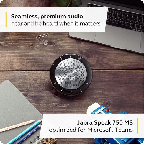 Jabra PanaCast 20 4K Video Conferencing Camera - Flexible Plug & Play Personal Video Solution Computer Webcam with AI-Powered 4K Ultra-HD, Intelligent Zoom, and Lighting Optimization - Black in Saudi Arabia