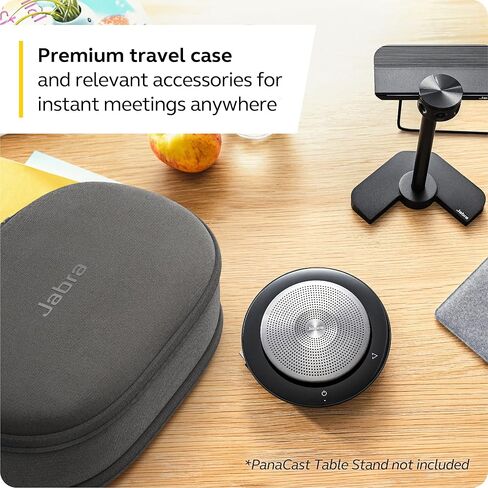 Jabra PanaCast 20 4K Video Conferencing Camera - Flexible Plug & Play Personal Video Solution Computer Webcam with AI-Powered 4K Ultra-HD, Intelligent Zoom, and Lighting Optimization - Black in Saudi Arabia