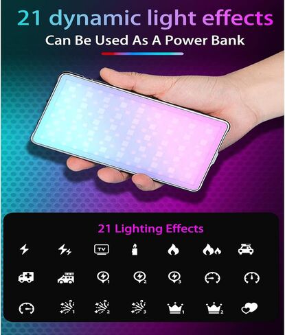مصباح فيديو Nkmooxe T12 RGB، ضوء كاميرا RGB محمول، بطارية مدمجة 4000 مللي أمبير في الساعة، 360 لون كامل 21 تأثير ضوئي، لوحة LED 2500-9000K مع هيكل من سبائك الألومنيوم in Kuwait