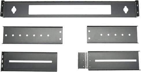 CNAweb 1U 19-Inch Hinged Extendable Wall Mount Bracket Collapsible Network Equipment Rack - Black in Kuwait