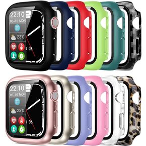 Pocoukate [9 Pack Case Compatible with 49mm Apple Watch Ultra & Ultra 2/3 with Tempered Glass Screen Protector Full Scratch-Resistant Protective Cover Bumper for Apple Watch 49 mm in Kuwait