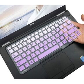 Keyboard Cover for Dell Latitude E7450 E7470 E5470 E7480 5480 5490 5491 7490, Dell Latitude 3340 E3340 Laptop Keyboard Protector Ultra Thin Soft Keyboard Skin, Black (US Layout, with Pointing) in Kuwait