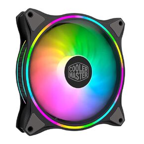 3-in-1 MasterFan MF120 Halo Duo-Ring Addressable RGB Lighting 120mm with Independently-Controlled LEDs, Absorbing Rubber Pads, PWM Static Pressure for Computer Case & Liquid Radiator