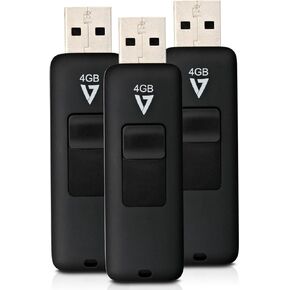 في سيفين ذاكرة فلاش USB 2.0 سلايدر سعة 2 جيجابايت من VF22GAR-3E - اسود