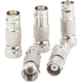 BNC to F Type Adapter, 2-Pack F Male to BNC Female Adapter Coax Connector for Radio Antenna, Video Applications, Security Camera, FM Radio, GPS, Satellite Devices, CCTV Cameras, Coaxial Coax RG6, RG59 in Kuwait