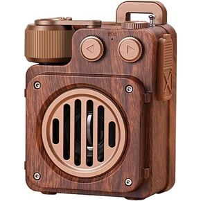 Baolira Retro Bluetooth Speaker, Vintage Wireless Speaker with Old Fashioned Classic Style, Mini Speaker with Wireless & AUX and TF Card,Portable Bluetooth Speaker Ideas Gifts for Men in Kuwait