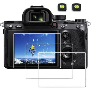 واقي شاشة متوافق مع Sony Alpha A7R IV III A 7R IVA IIIA 7 RIVA RIIIA A7RIVA A7RIIIA A7R4A A7R3A ILCE7RM4A ILCE7RM3A كاميرا رقمية، غطاء حماية صلب من الزجاج المقسى المقاوم للخدش (3 قطع) in Kuwait