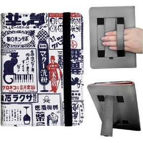 ManZePai Kindle Case for 6.8" Kindle Paperwhite 11th Gen 2021 and Kindle Paperwhite Signature Edition,Handmade Vintage Embroidery Flower Fabric Kindle Case with Stand and Thin Slim Lightweight Case
