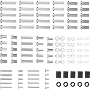 Rust-Free Universal TV Mounting Hardware Kit Includes M4 M5 M6 M8 Stainless Steel Bolts, Washers, and Spacers, Fit All TVs up to 80 inch (125 pcs) in Kuwait