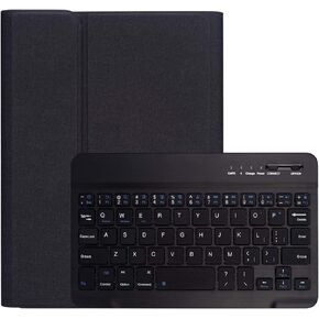 Lrufodya Keyboard Case for iPad Mini 1 2 3 4 /Mini 5 with Detachable Wireless Keyboard and Pen Holder, Slim Smart Auto Sleep/Wake Cover Case (Blue)