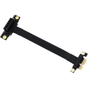 كابل محول SUPERPLUS PCI Express x1 كابل محول PCIe PCI-e PCI Express 36PIN 1X كابل تمديد كابل PCIe Riser (سلك تمديد 90 درجة 20 سم) in Kuwait