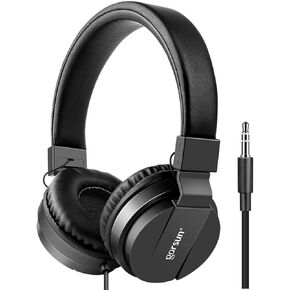 Kids Headphones, Gorsun Lightweight Stereo Wired Children's Headsets for Kids Adults Adjustable Headband Toddler Headset for Smartphones Computer Pad Earphones
