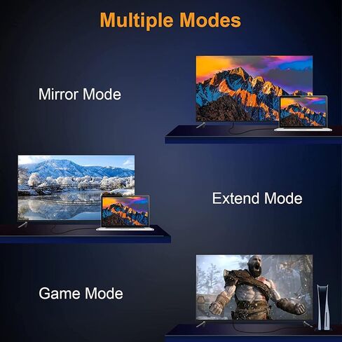 كابل VEECOH 4K DisplayPort بطول 1.2,15FT/5M، 4K@60 هرتز، 2K@144 هرتز، سلك DisplayPort فائق السرعة مطلي بالذهب لأجهزة الكمبيوتر المحمول وشاشة الألعاب TV PC - رمادي in Kuwait