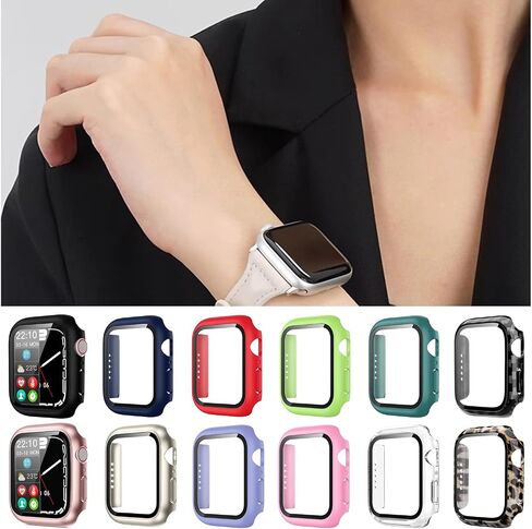 Pocoukate [9 Pack Case Compatible with 49mm Apple Watch Ultra & Ultra 2/3 with Tempered Glass Screen Protector Full Scratch-Resistant Protective Cover Bumper for Apple Watch 49 mm in Kuwait