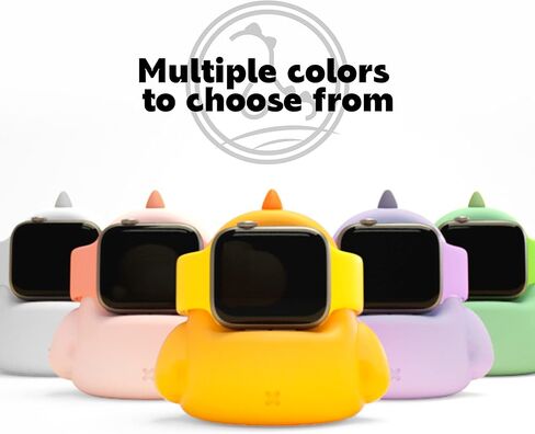 حامل شاحن ELETIUO متوافق مع Apple Watch Series Ultra2/Ultra/9/8/SE2/7/6/SE/5/4/3/2/1 (49 مم، 45 مم، 44 مم، 42 مم، 41 مم، 40 مم، 38 مم)، ديناصور قاعدة شحن iWatch، تدعم وضع منضدة الليل، أخضر نعناعي in Kuwait