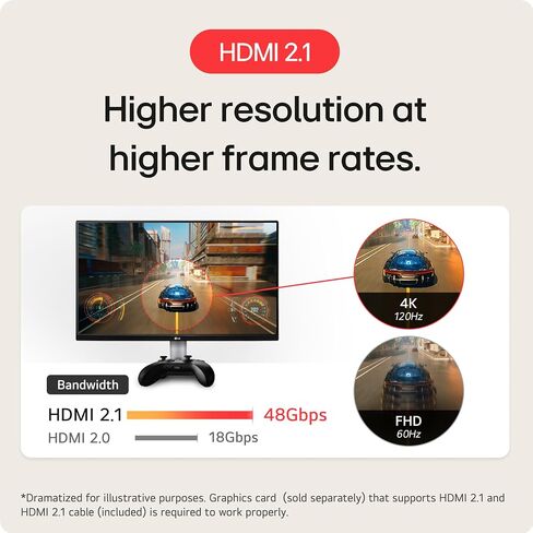 شاشة ألعاب LG 27 بوصة UltraGear 4K UHD (3840x2160)، 144 هرتز، 1 مللي ثانية، VESA DisplayHDR 400، G-SYNC وAMD FreeSync Premium، HDMI 2.1، DisplayPort، 4-Pole HP Out DTS HP:X، حامل قابل للإمالة/الارتفاع/المحور، أسود in Saudi Arabia
