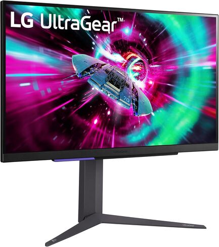 شاشة ألعاب LG 27 بوصة UltraGear 4K UHD (3840x2160)، 144 هرتز، 1 مللي ثانية، VESA DisplayHDR 400، G-SYNC وAMD FreeSync Premium، HDMI 2.1، DisplayPort، 4-Pole HP Out DTS HP:X، حامل قابل للإمالة/الارتفاع/المحور، أسود in Saudi Arabia