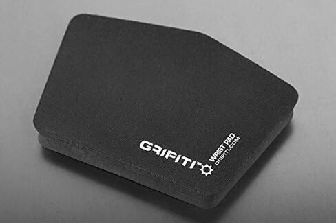 مجموعة وسادة المعصم GRIFITI Fat من Ergodox المكونة من قطعتين مقاس 6.5 بوصة × 4.2 بوصة × 0.75 بوصة، مساند معصم مرآة تدعم ملحقات مجموعات لوحة مفاتيح الكمبيوتر للألعاب - مسند اليد المريح للوحات المفاتيح، مسند راحة اليد (نايلون أسود) in Saudi Arabia