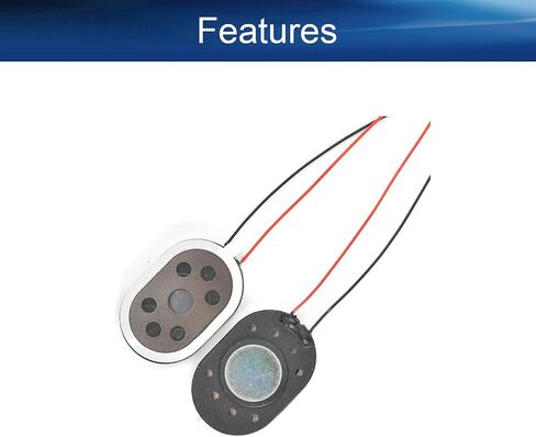 Heyiarbeit DIY Magnetic Speaker 8 Ohm 1.5W 30mm Oval Shape Replacement Speaker Stereo Woofer Loudspeaker for DIY Audio Speakers Interphone 2pcs in Saudi Arabia