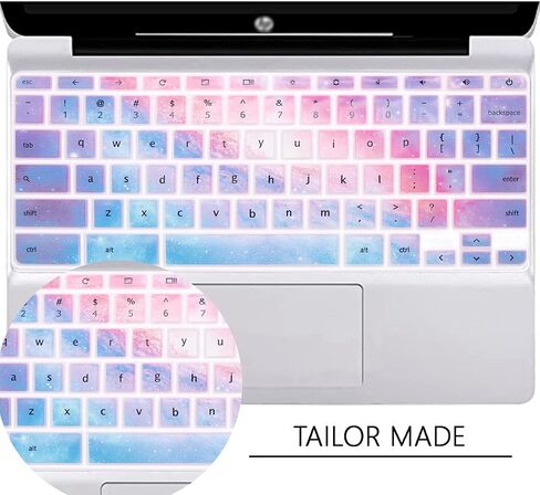 WYGCH Silicon Keyboard Cover for HP Chromebook 11 x360 11.6",Chromebook 11 G2/G3/G4/G5/G6 EE/G7 EE 11.6",Chromebook 14-ca 14-ak14-X Series/Chromebook 14 G2 G3 G4 Keyboard Skin,Cosmic Nebula in Kuwait