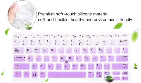 Keyboard Cover for Dell Latitude E7450 E7470 E5470 E7480 5480 5490 5491 7490, Dell Latitude 3340 E3340 Laptop Keyboard Protector Ultra Thin Soft Keyboard Skin, Black (US Layout, with Pointing) in Kuwait