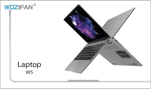 WOZIFAN 14" Laptop 6GB RAM 128GB SSD Support 1TB SSD Expansion Traditional Laptops Win 11 2.4G+5G WiFi Bluetooth 4.2 USB HDMI 1920x1080 FHD with Wireless Mouse for Work Study Entertainment-Silver in Saudi Arabia