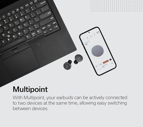 سماعات أذن دينون بيرل بلوتوث، سماعات أذن لاسلكية حقيقية لإلغاء الضوضاء النشطة، صوت مخصص مع تقنية ماسيمو الصوتية التكيفية، أدوات تحكم باللمس قابلة للتخصيص، عمر بطارية 24 ساعة in Kuwait