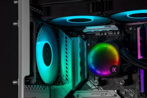 مبرد وحدة المعالجة المركزية السائل الكل في واحد EK Nucleus AIO CR240 Lux D-RGB مع مراوح EK FPT، وأجزاء كمبيوتر لتبريد المياه، ومروحة 120 مم، متوافق مع أحدث وحدات المعالجة المركزية Intel وAMD in Saudi Arabia