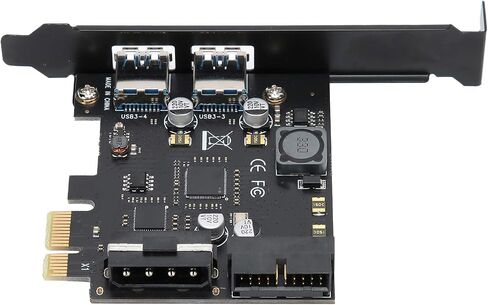 STW-3002 توافق واسع 5 جيجابت في الثانية PCI Express بطاقة توسيع اللوحة التوصيل السريع PCI-E إلى USB3.0 للكمبيوتر المكتبي in Saudi Arabia