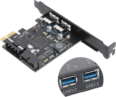 STW-3002 توافق واسع 5 جيجابت في الثانية PCI Express بطاقة توسيع اللوحة التوصيل السريع PCI-E إلى USB3.0 للكمبيوتر المكتبي in Saudi Arabia